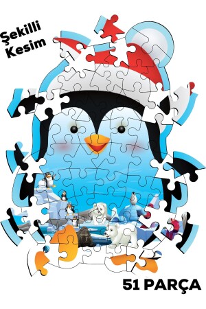 Eğitici Puzzle 2'li Set Penguen Ve Tavuk Puzzle - 4