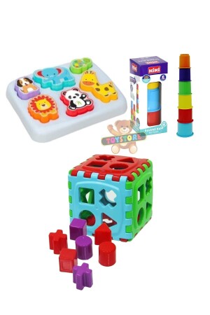 Eğitici Set Silindir Kule - Bultak Puzzle - Sevimli Hayvanlar Bultak TYC00362489317 - 3