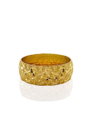 Ehering aus gebrochenem Glas, Modell Lightning, 22 Karat, 7 mm Gold - 1