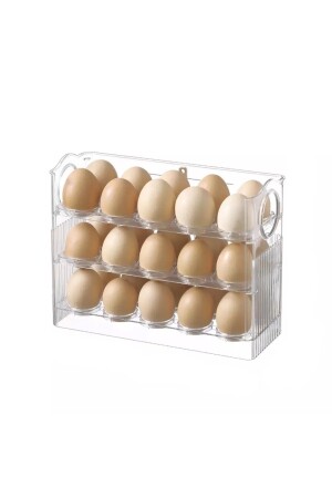 Eierhalter-Organizer für den Kühlschrank mit 3 Ablagen SC4301 - 4