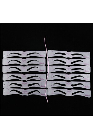Einfache Augenbrauen-Shaper-Vorlage, Kartenform, einfaches Augenbrauen-Zeichnen, Augenbrauen-Schablone, Augenbrauen-Set - Beauty Box Cosmetic