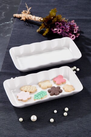 eins. Grade Ceramic 4 Pieces Drop Salad Appetizer Presentation Boat GLDNKTCHN45 - 1