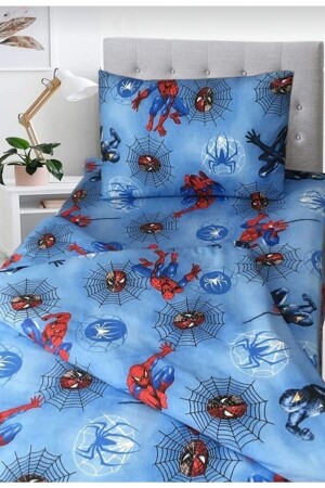 Einzelbett-Set für Kinder, Spiderman, Blau, Spiderman Nev. Tk. - 3