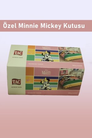 Einzelbettbezug-Set aus Baumwolle, lizenziert von Disney Minnie Mouse Rainbow 1000043804 - 3