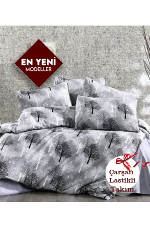 Einzelbettbezug-Set mit Baummuster (160 x 240) GANT02 - Umut Home Design