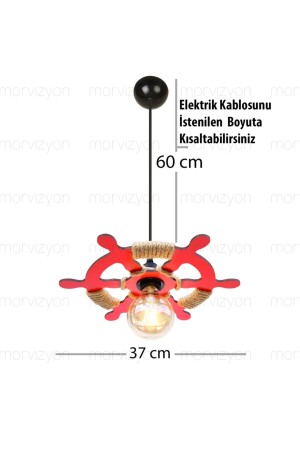 Einzelhelm-Kronleuchter aus Holz M311 - 4