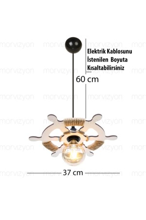 Einzelhelm-Kronleuchter aus Holz M311 - 4