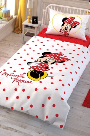 Einzellizenziertes Bettbezug-Set Disney Minnie Check Animate - 2