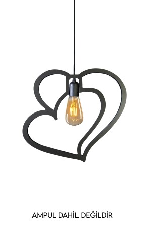 Einzelne moderne Herz-Kronleuchter-Hängelampe, moderne rustikale dekorative Retro-Lampe UTMKALP01 - 4