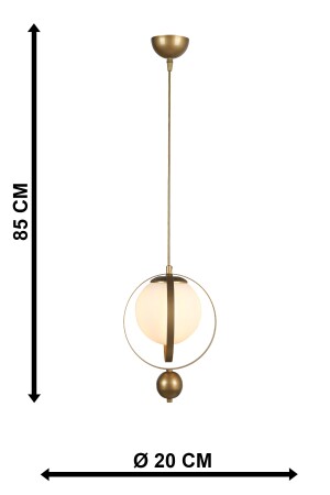 Einzelner Jupiter-Kronleuchter aus antikweißem Glas BEG0025BEG01 - 5