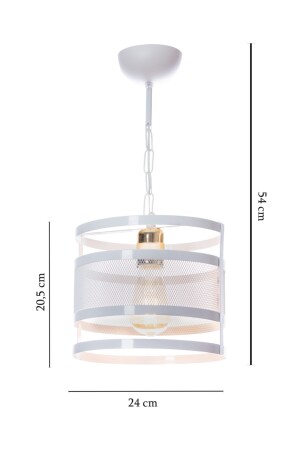 Einzelner weißer Ring-Gold-Kronleuchter – einzelne moderne Pendelleuchte – einzelne Kronleuchter-Modelle – einzelne Pendelleuchte – Kronleuchter shah23 - 2