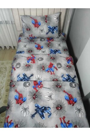 Einzelnes graues Spiderman/Spiderman Ranforce-Bettbezug-Set TYC00630135089 - 2