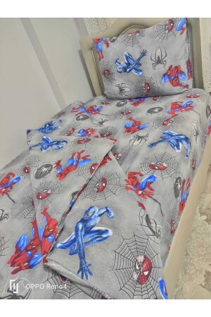 Einzelnes graues Spiderman/Spiderman Ranforce-Bettbezug-Set TYC00630135089 - 4