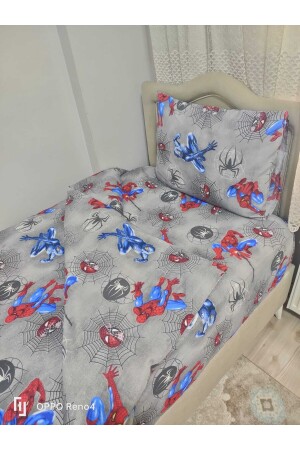 Einzelnes graues Spiderman/Spiderman Ranforce-Bettbezug-Set TYC00630135089 - 5