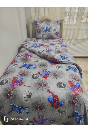 Einzelnes graues Spiderman/Spiderman Ranforce-Bettbezug-Set TYC00630135089 - 6
