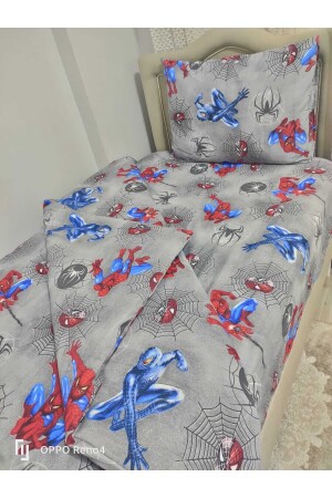 Einzelnes graues Spiderman/Spiderman Ranforce-Bettbezug-Set TYC00630135089 - 8