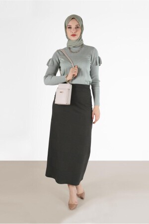 EKOSE DESENLİ KLASİK ETEK 60227 - Alvina