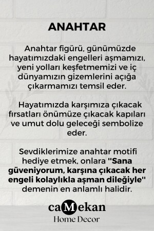 El Emeği Seramik Anahtar Duvar Süsü Dekoratif Duvar Süsü Anlamlı Nazar Boncuğu Hediyelik Eşya CMKNSERAMKANAHTAR - 4