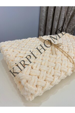 El Örgü Battaniyesi 742 Vanilya - Alize Puffy