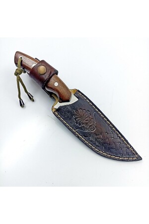 El Yapım Kök Ceviz Kabzeli Piknik Mutfağı Bıçağı - Yatagan