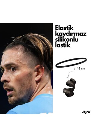 Elastik Silikonlu Saç Tokası Kaydırmaz Spor Saç Bandı Tokası Tekli - 1