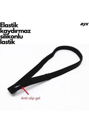 Elastik Silikonlu Saç Tokası Kaydırmaz Spor Saç Bandı Tokası Tekli - 4