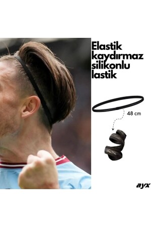 Elastische Silikon-Haarspange, rutschfest, Sport-Haarband, Clip, einzeln - 3