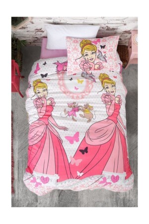 Elastisches Cinderella-Bettbezug-Set für Einzelbett - 2