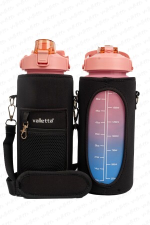 Eldorado Set mit 3 BPA-freien Motivationswasserflaschen, rosa Wasserflasche, Wasserflasche SWB-001-Ç - 2