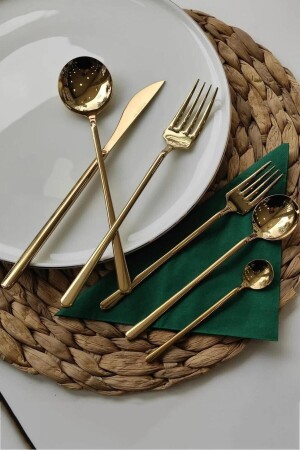 Elegance 36-teiliges Luxusbesteckset Gold - 1