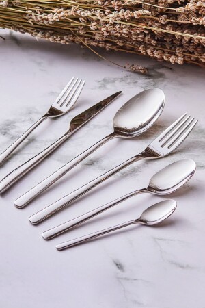 Elegance Bello 84-teiliges Gabel-Löffel-Messer-Set für 12 Personen, luxuriös verpackt, 600 Stück. 15. 01. 0105 - 2