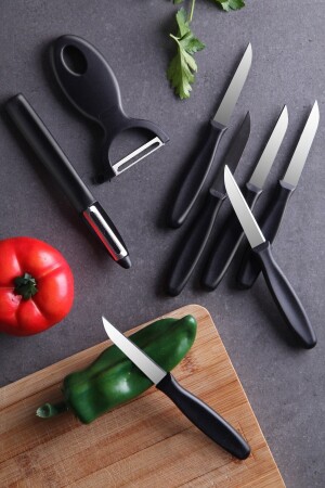Elegance Bıçak Seti 6x Kahvaltı Bıçağı- 1x Sapan Soyacak- 1 x Yan Soyacak - 1