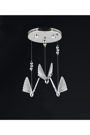 Elegance Modern Butterfly Triple Pendelleuchte LED Kronleuchter Chrom Led Butterfly Kronleuchter TYC00356664119 - 4