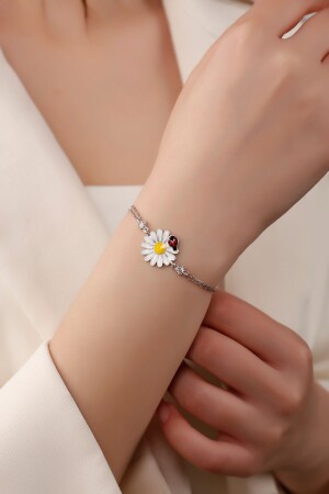 Elegantes Gänseblümchen-Armband aus 925er Sterlingsilber – das schönste Geburtstagsgeschenk für Frauen - 2