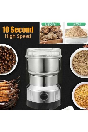 Elektrikli Kahve Değirmeni Çok Fonksiyonlu Un Öğütme Makinesi Tahıl Fındık Baharat Tahıl Öğütücü - 3