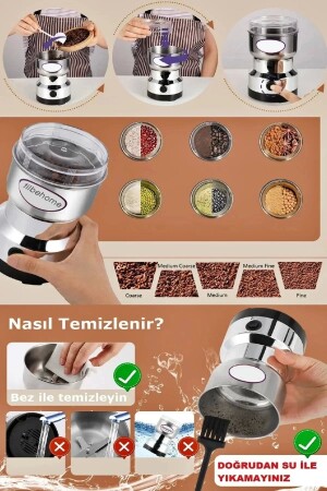 Elektrische Kaffee Gewürz Impulse Mühle Maschine Reis Pfeffer Getreide Mühle Fleischwolf Praktische Küche Stahl Mühle Maschine. 001 - 3