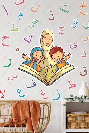 Elif Ba Lernen Kinder Ramadan Aufkleber Set Ramadan Dekorationen pädagogische Aufkleber für religiöse Bildung - 3