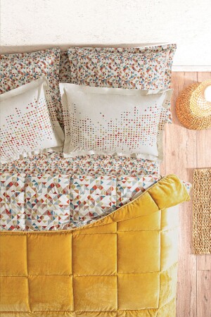 Eliot Çift Kişilik Threefy Uyku Seti - Sarı - Puffy