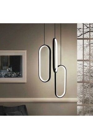 مـنـز-إليـبـس 3 قطع مصباح العجلة الشنـديليـر / كل 50 × 15 سم / قضيـة الأنتراكيت / 3 ألوان إ - Pera