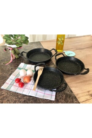 MNZ-Elit مطبخ الصبغات الجرانيت مجموعة 18cm/20cm/22cm TNA-858587 - Genel Markalar