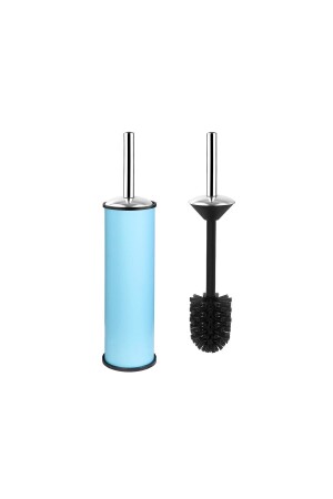 Elite Doppel-Badezimmer-Set, blau, Edelstahl, 3 l, Abfalleimer, WC, WC-Bürste E120400-M - 7