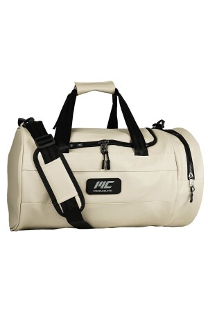 Elite Duffel Bag Silindir Spor Çanta Bej - 2