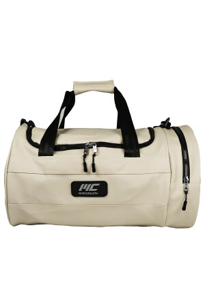 Elite Duffel Bag Zylinder Sporttasche Beige - 3