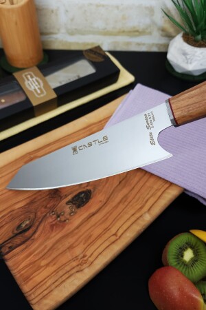 Elite Serisi Mutfak Bıçak Seti Şef Bıçağı Et Ekmek Sebze Bıçağı ( Kiritsuke ) Cs45 - 5