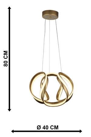 Eliza 3-Farben-LED-Kronleuchter Antik BEG1332 - 6