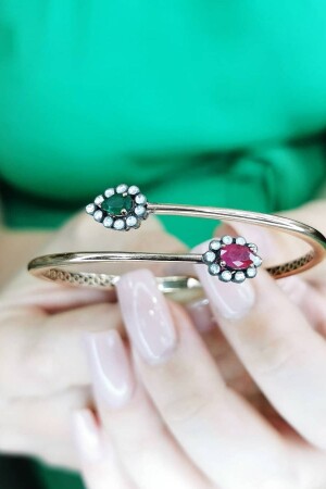 سوار من الماس من الزمرد والروبي - Utku Kuyumculuk