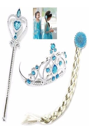 Elsa Crown Set mit 3 Crown Hair Magic Wand-Panel0001 - 2