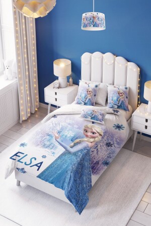 Elsa Frozen Kinder- und Babyzimmer-Bettbezug-Set (MIT BLATT) - 2