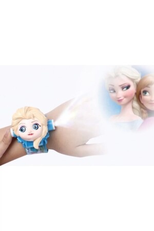 Elsa Frozen Projeksiyonlu Saat Hızlı Gönderim - 2