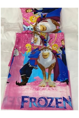 Elsa Frozen Tek Kişilik Lastikli Çarşaflı Nevresim Takımı Elsafrozen - 1